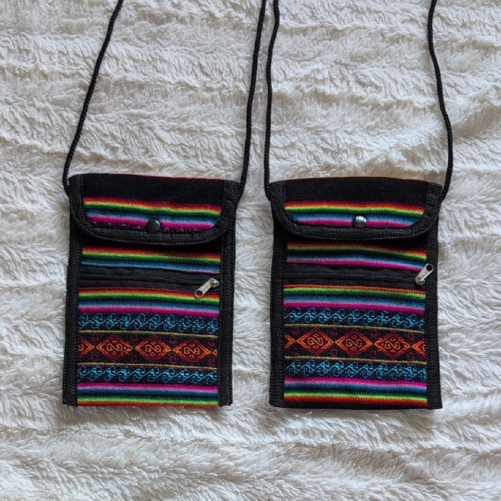 Colorful Striped Crossbody Bag